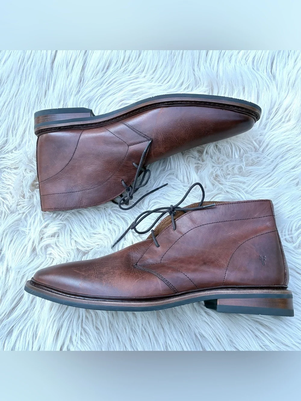 Frye NWOT Paul Brown Leather Chukka Boots Mens Sz 13